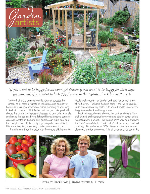 Garden Artists:  Linda Patterson and Michelle Marshall